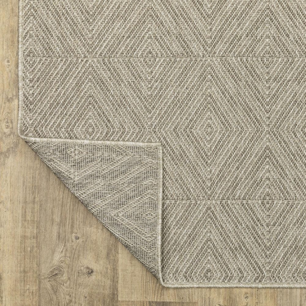 Oriental Weavers Caicos CA08A 9&#39;10&quot; x 12&#39;10&quot; Grey Area Rug, , large