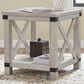 Ashley Carynhurst Rectangular End Table in Whitewash, , large