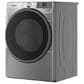 Whirlpool 7.4 Cu. Ft. Smart Front Load Gas Dryer with Wrinkle Shield Option in Radiant Silver, , large