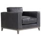 Bernhardt Noel Leather Club Chair in Grey, , large