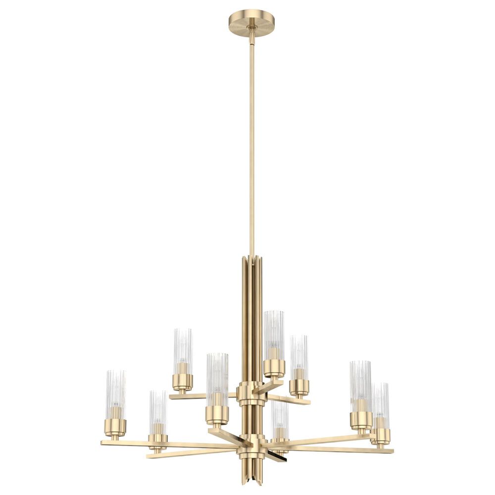 Hunter Gatz 9-Light Chandelier in Alturas Gold, , large