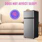 HOMLUX 4.5 Cu. Ft. Mini Upright Refrigerator with 1 Cu. Ft. Top Freezer in Silver, , large