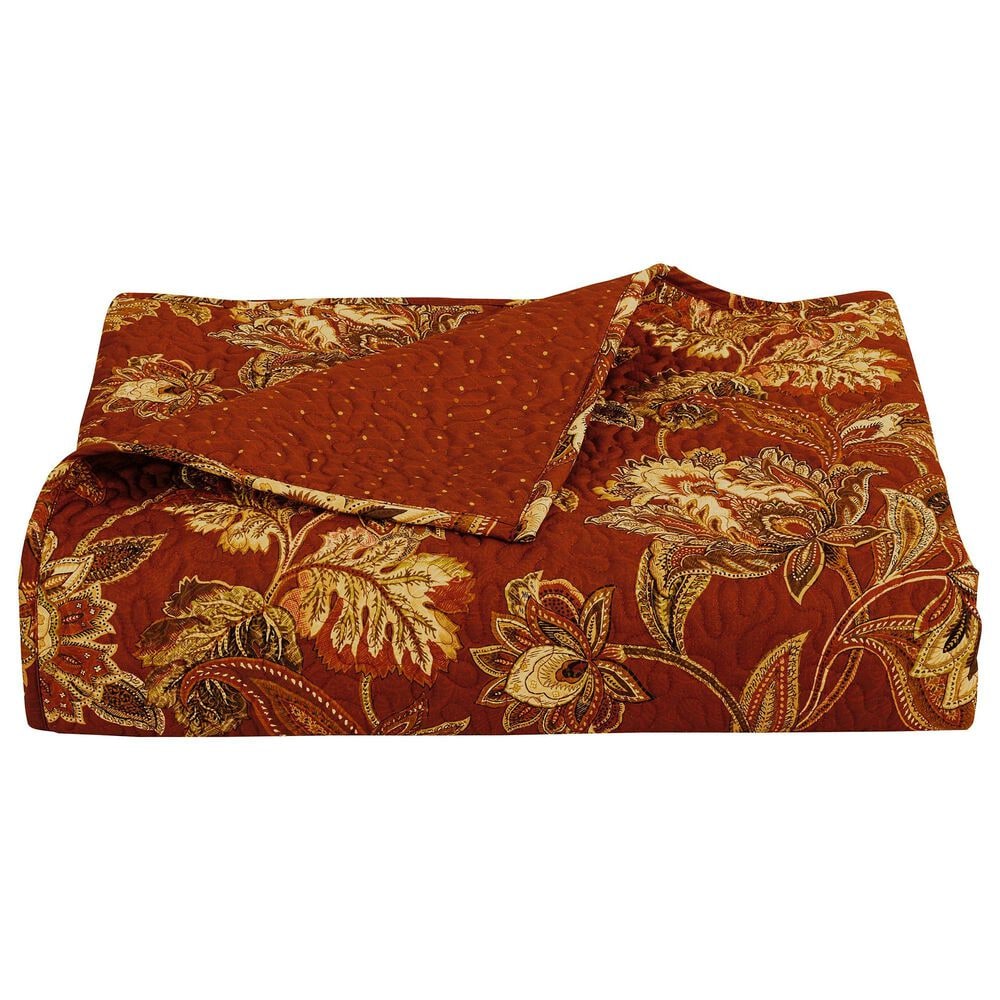 J. Queen New York Montecito 3-Piece Full/Queen Quilt Set in Red, , large