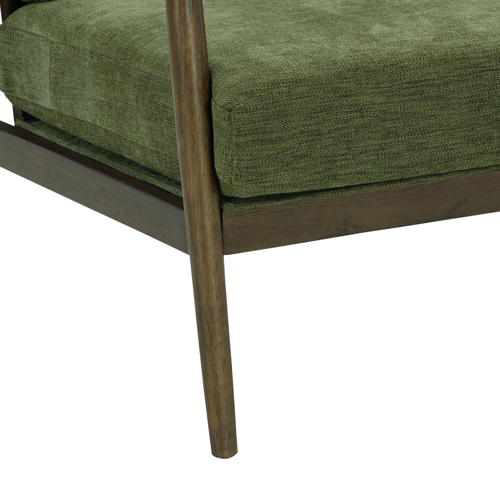 37B Bixler Showood Accent Chair in Olive | NFM