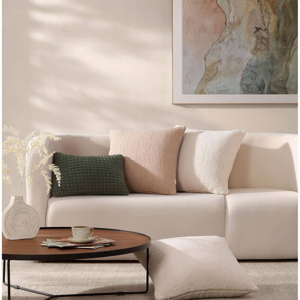 Sunday Citizen Snug Muslin 20&quot; Square Throw Pillow in Clay, , large