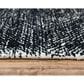 RIZZY Etchings 7"6" x 9"6" Black Area Rug, , large