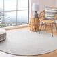 Safavieh Marbella 6" Round Ivory and Silver Area Rug, , large