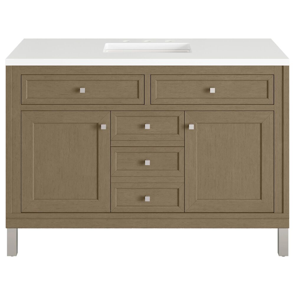 James Martin Vanities Chicago 48" Single Bathroom Vanity Cabinet in Walnut Whisper, , large