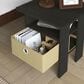 HOMLUX 2-Piece 1-Shelf End Table with Bin Drawer in Espresso, , large