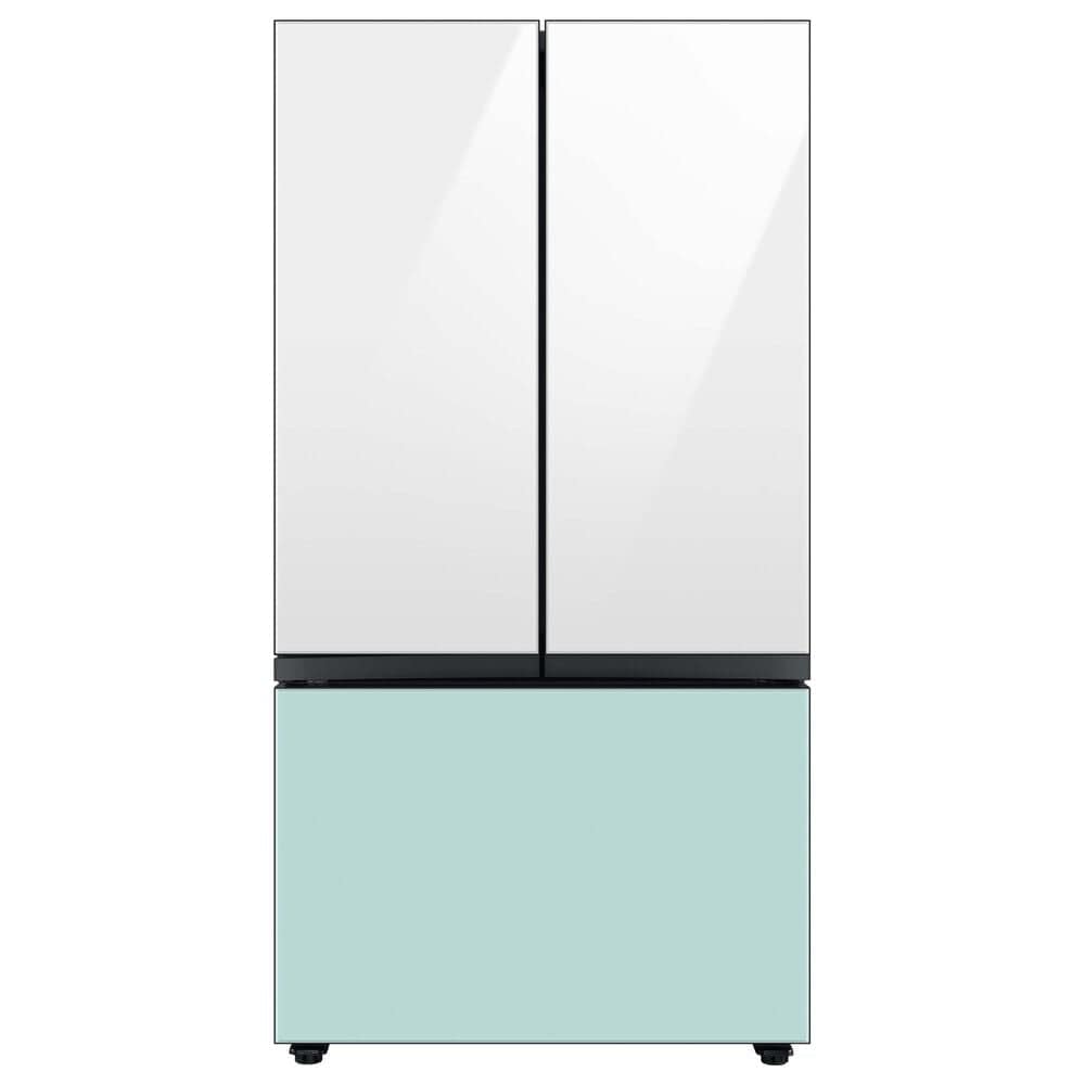 Samsung Bespoke Bespoke 3-Door French Door Refrigerator Top Panel in White Glass, , large