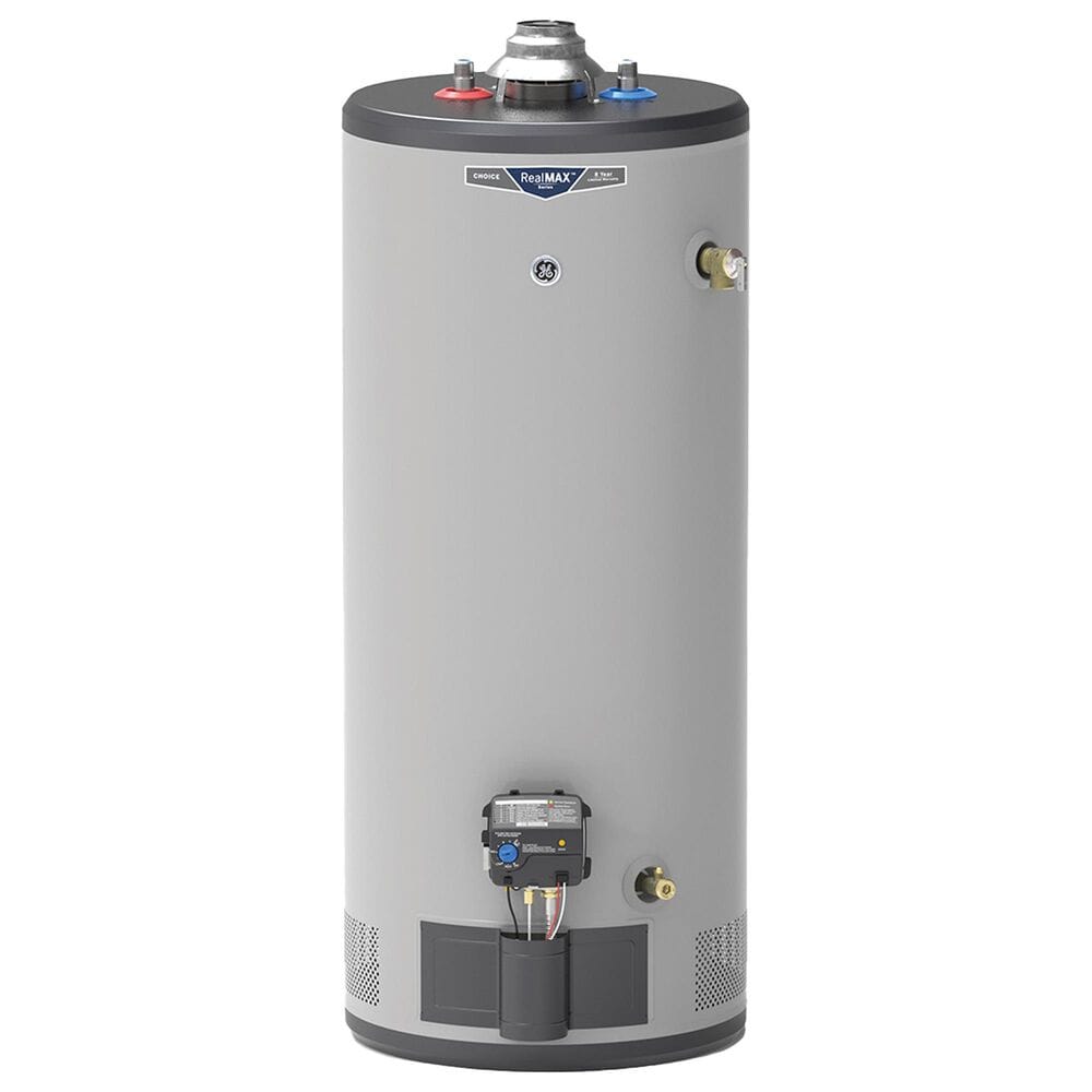 GE Appliances RealMAX Choice 30-Gallon Short Liquid Propane Atmospheric Water Heater in Gray, , large