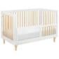 Babyletto Lolly 2 Piece Nursery Set in White and Natural, , large