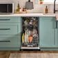 Whirlpool 18" Built-In Dishwasher with Half Load Cycle and Triple Spray Arms in Stainless Steel, , large