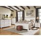 Ashley Willowton 4 Piece King Bedroom Set in Whitewash, , large