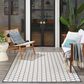 Nourison Twist Reversible 5" x 7" Navy Indoor/Outdoor Area Rug, , large