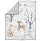 Lambs and Ivy Deer Park Woodland 3-Piece Baby Crib Bedding Set in Brown, White and Grey, , large