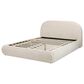 Jennifer Taylor Home Archie Puffy Grounded King Upholstered Platform Bed in Oatmeal Light Beige, , large