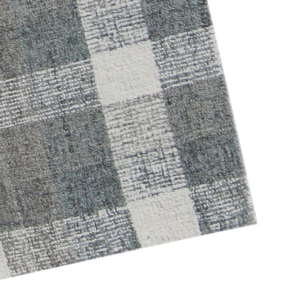 Amer Rugs Tartan 5&#39; x 7&#39;6&quot; Dark Gray Area Rug, , large