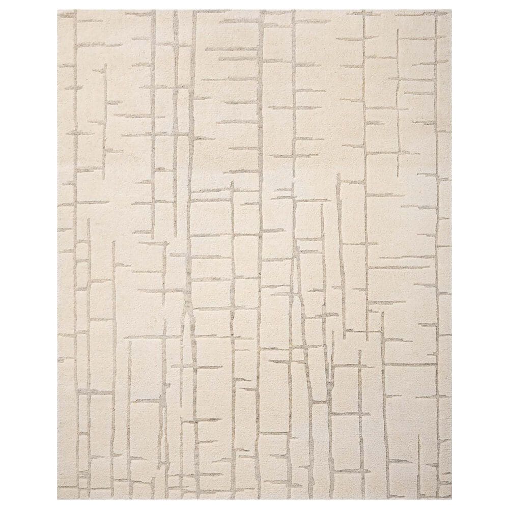 Loloi Octavia 2" x 3" Ivory and Stone Area Rug, , large