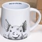 Pavilion Pig Deal 17 Oz Mug in Gray and White, , large