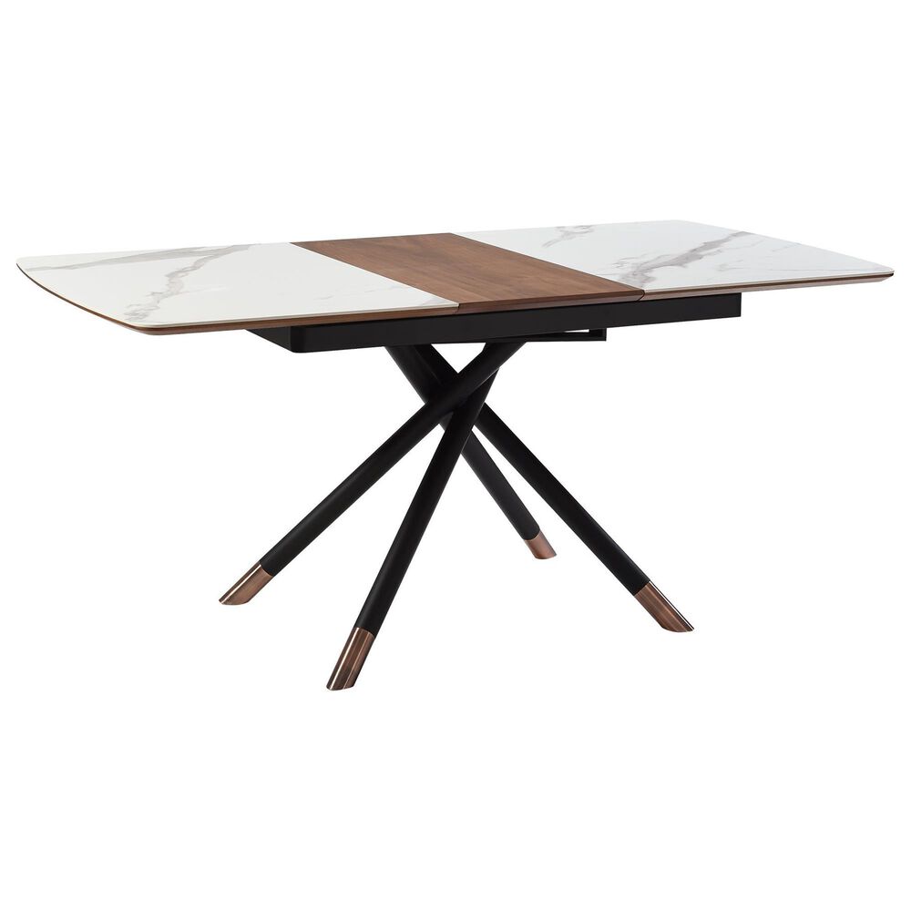 Blue River Alora Extendable Dining Table in Black, Copper, Light Grey and Walnut - Table Only, , large