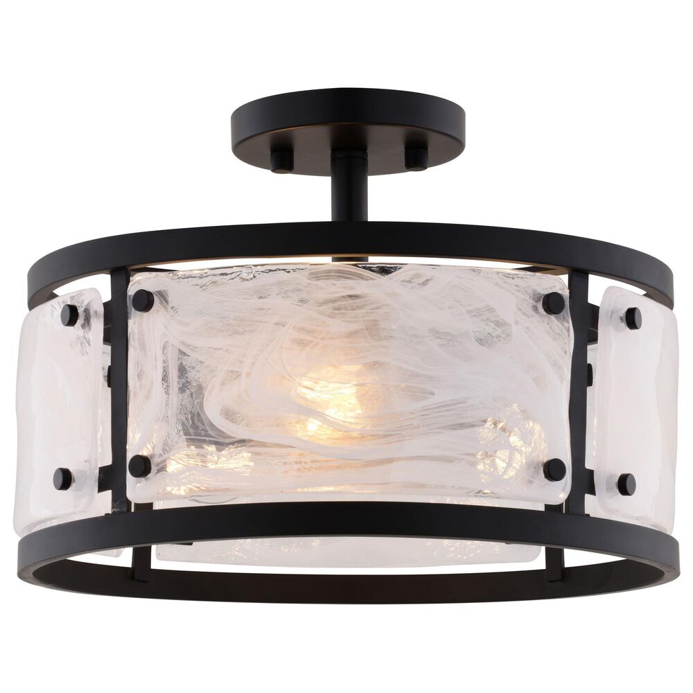 Vaxcel Wilder 3-Light Semi Flush Mount in Matte Black, , large