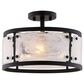 Vaxcel Wilder 3-Light Semi Flush Mount in Matte Black, , large