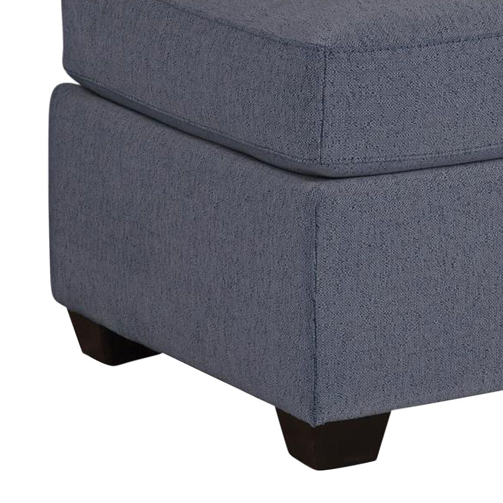 Northwestern North Ottoman in Denim, , large