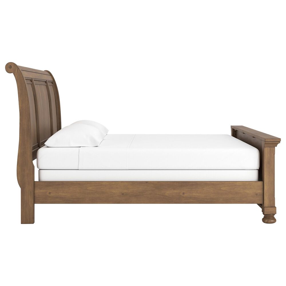Ashley Feddinger King Sleigh Bed in Chestnut Brown, , large