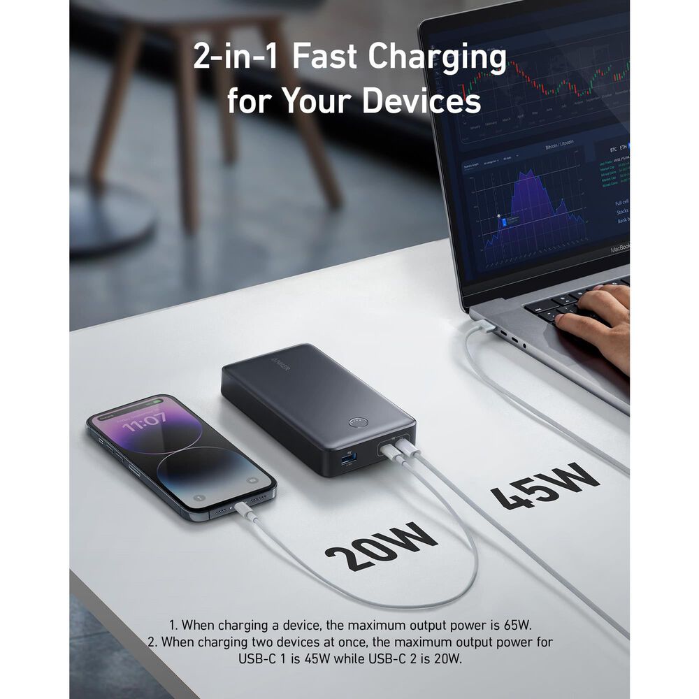 Anker 24000mAh Power Bank for Laptop in Black, , large