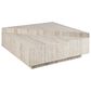 Furniture Worldwide Daxton Cocktail Table in White Travertine, , large