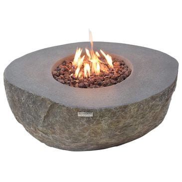 Elementi Fire Boulder Oval Liquid Propane Fire Table in Gray, , large