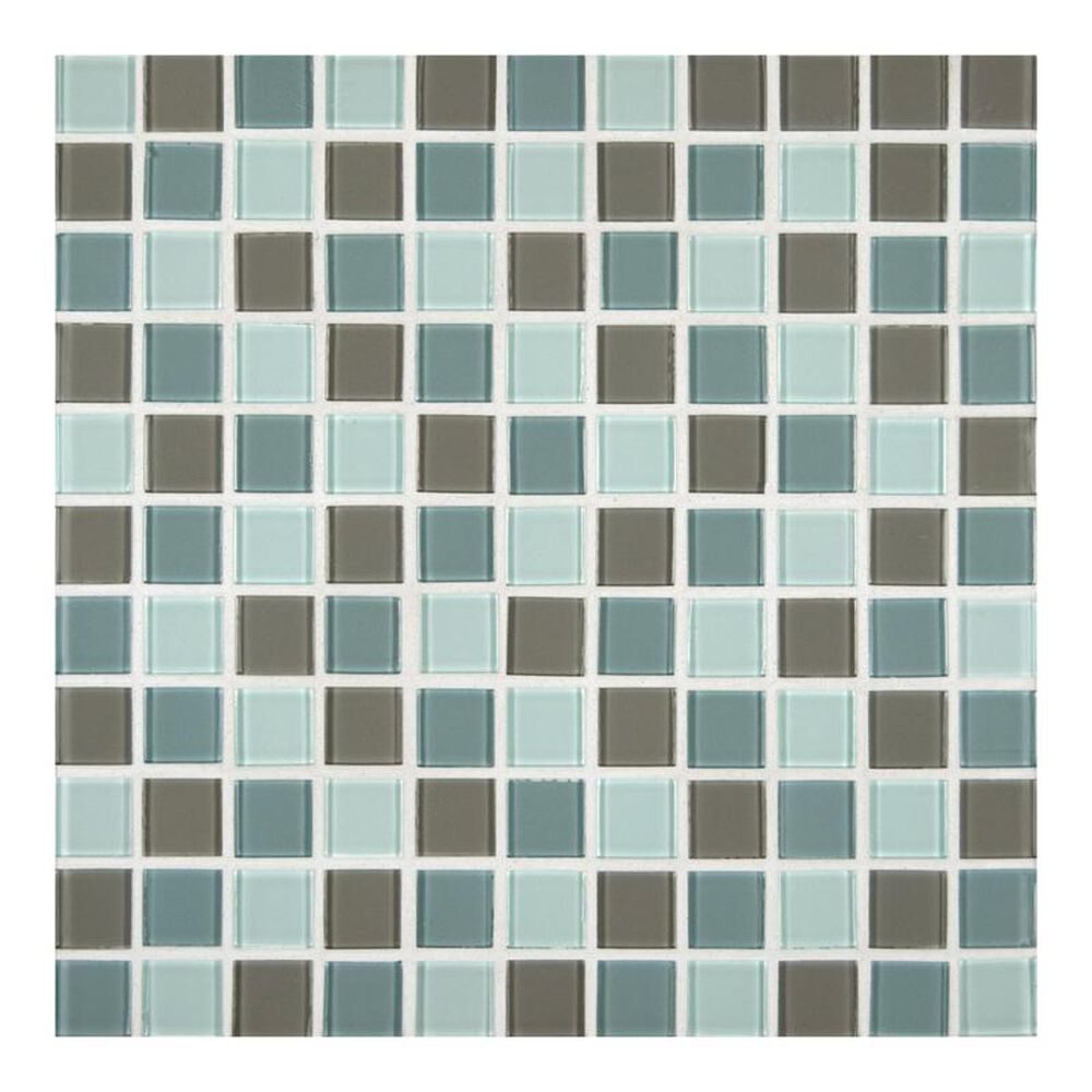 MS International Majestic Ocean 12" x 12" Crystallized Glass Mosaic Sheet, , large