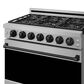 Thor Kitchen Gordon Ramsay 6 Cu. Ft. Professional Gas Range with Black Handle Kit in Stainless Steel, , large