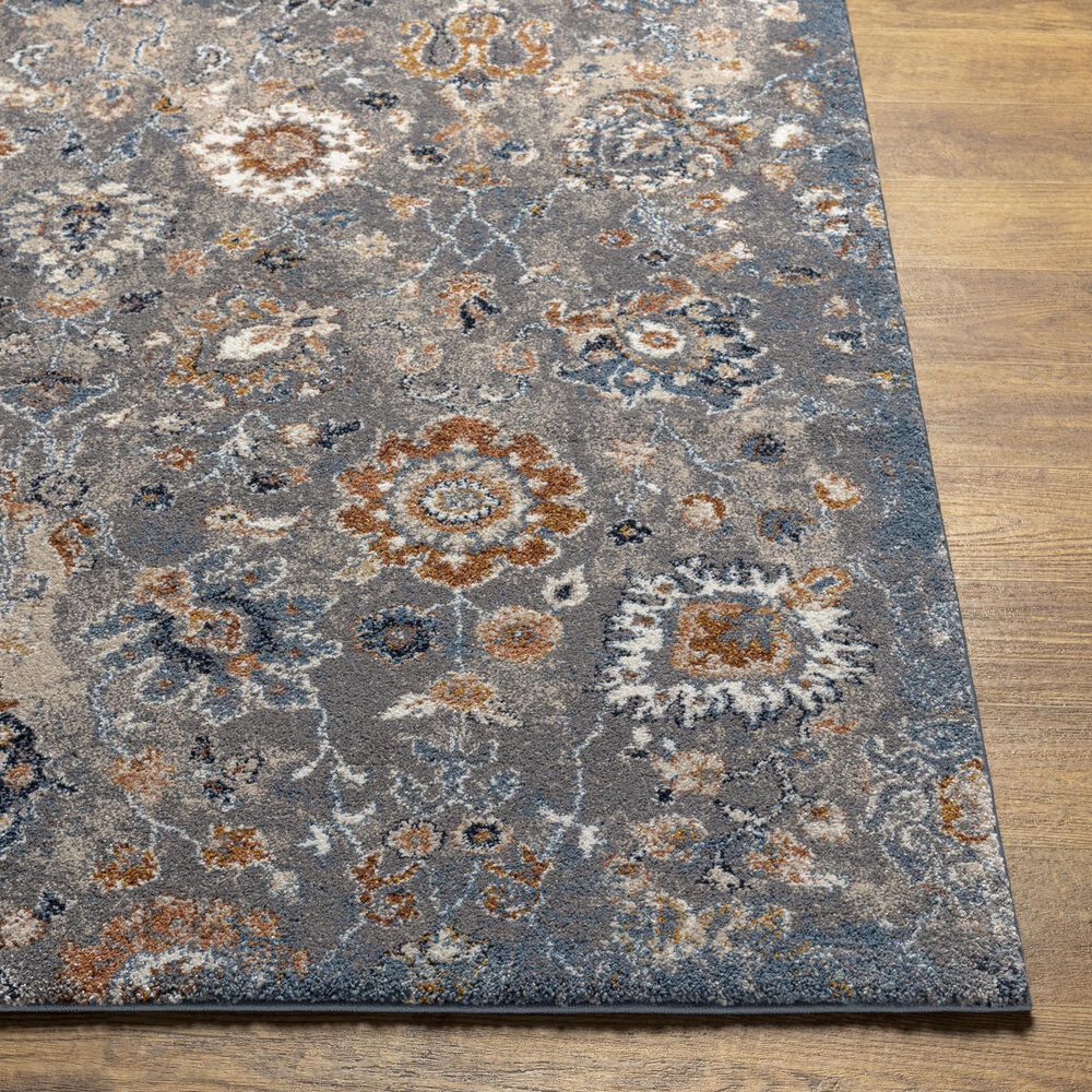 Surya Tuscany 6&#39;7&quot; x 9&#39;6&quot; Dark Blue and Brown Area Rug, , large