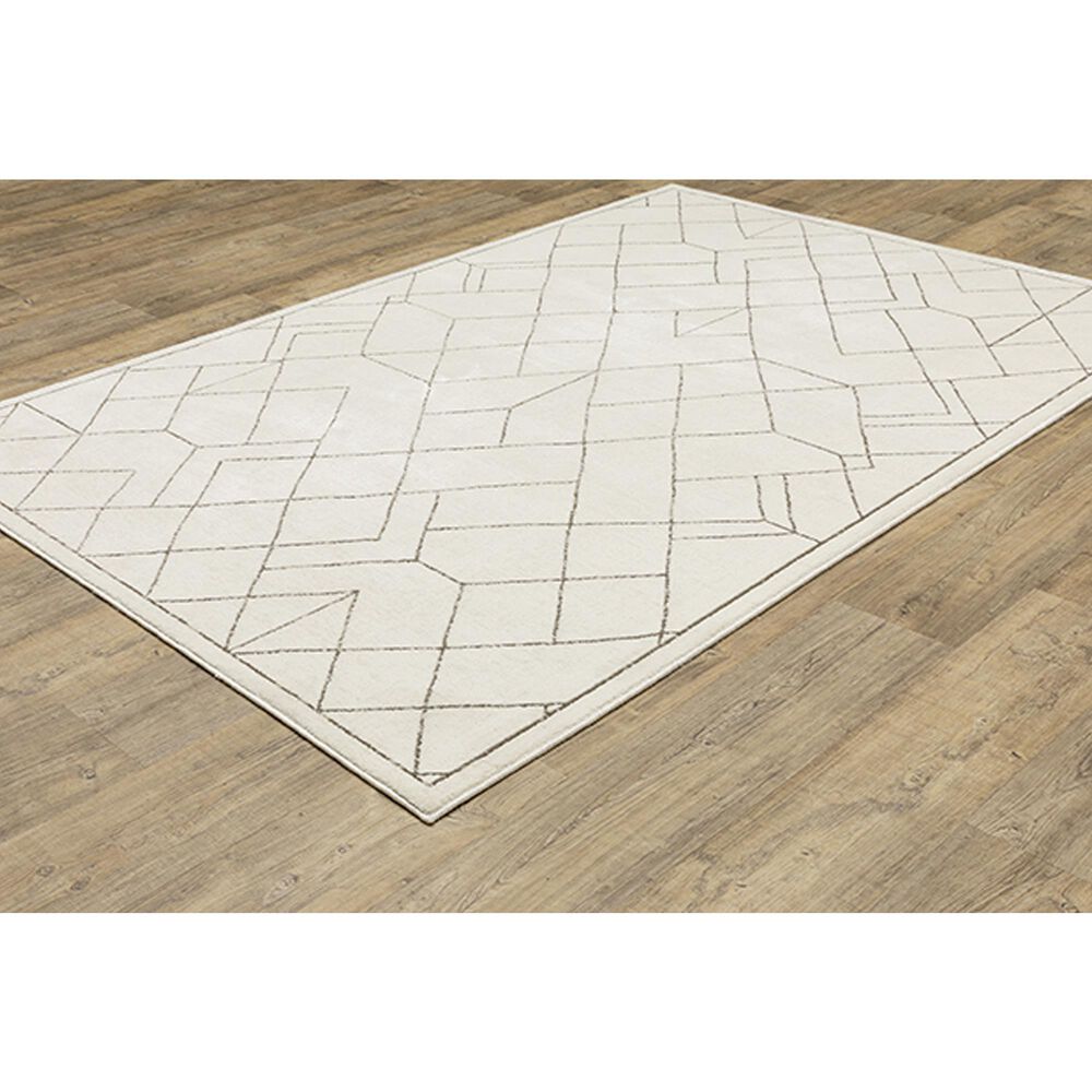 Oriental Weavers Raylan RAY06 7&#39;10&quot; x 10&#39;10&quot; Ivory Area Rug, , large