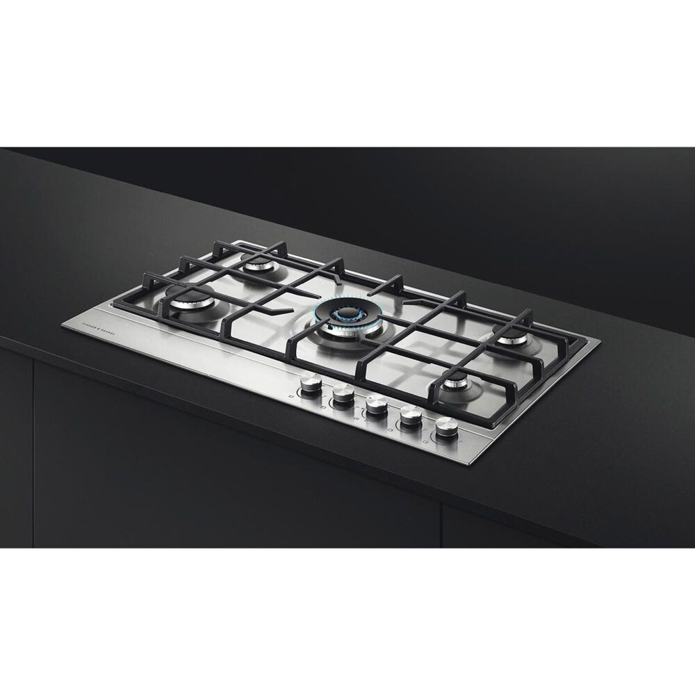 Fisher and Paykel 36&quot; Liquid Propane Cooktop with 5-Burner in Stainless Steel, , large