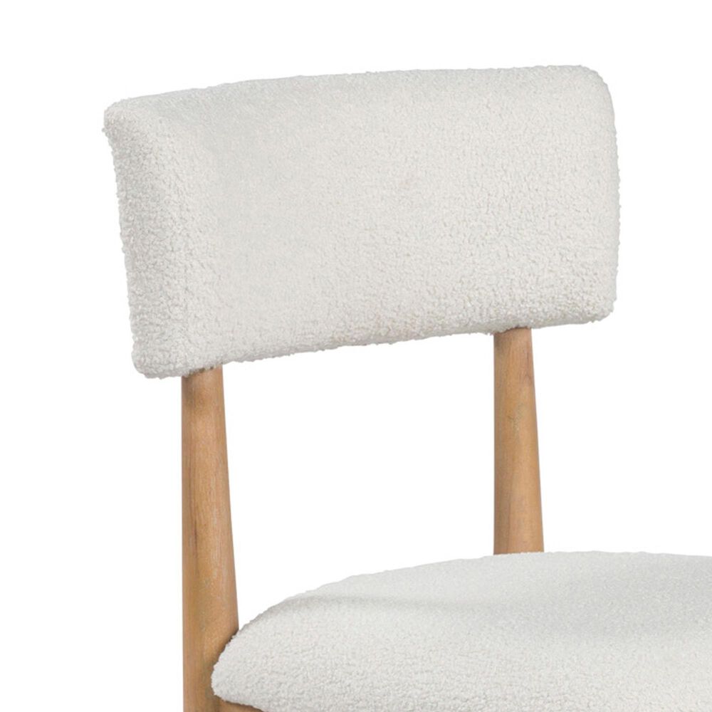 Ashley Sawdyn Dining Chair Set of 2 in White and Light Brown, , large