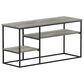 HOMLUX 45" TV Stand with 2 Open Storage Shelves in French Oak Grey, , large
