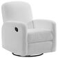 Oxford Baby Snuggly Glider Recliner in Plush White, , large