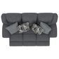 Catnapper Trifecta Power Reclining Sofa with Drop Down Table in Smoke, , large