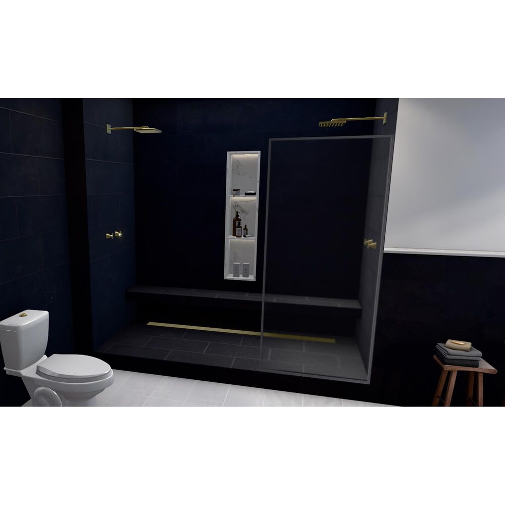 Soho Studio Artile Black Gold 12" x 24" Matte Porcelain Tile, , large