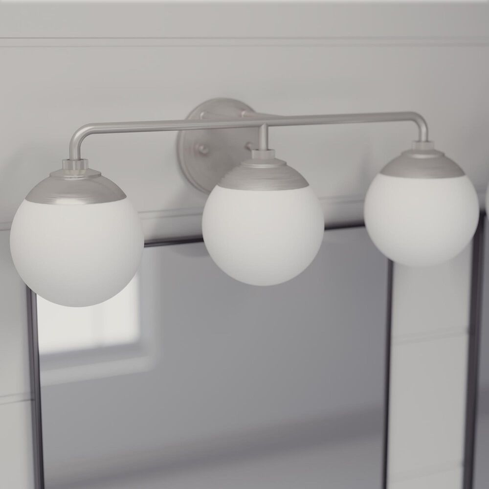 Hunter Hepburn 3-Light Vanity in Brushed Nickel, , large