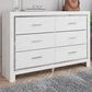 Ashley Altyra 6 Drawer Dresser in White, , large