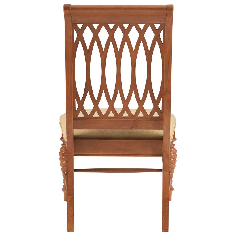 Linon Home Decor Mercer Side Chair in Warm Brown, , large