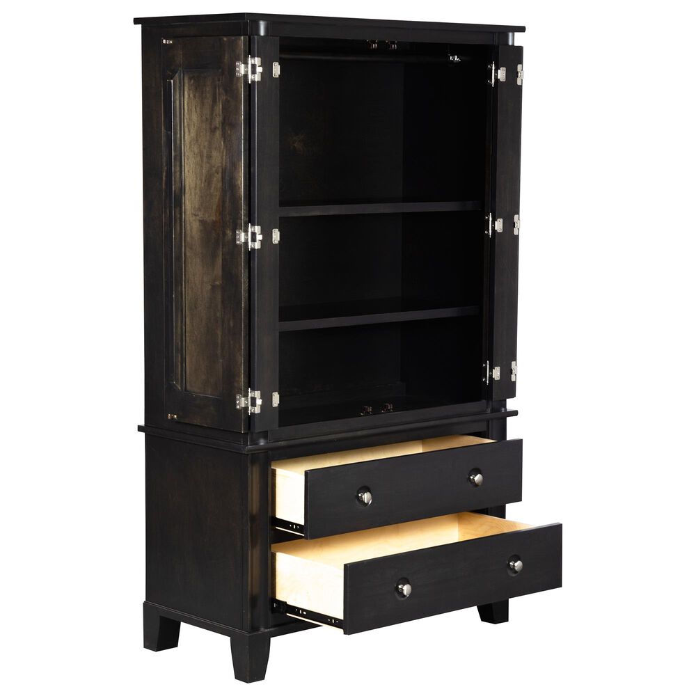 Daniel's Amish Collection Cosmopolitan Concord Two Door Armoire in Dara Gray on Maple, , large