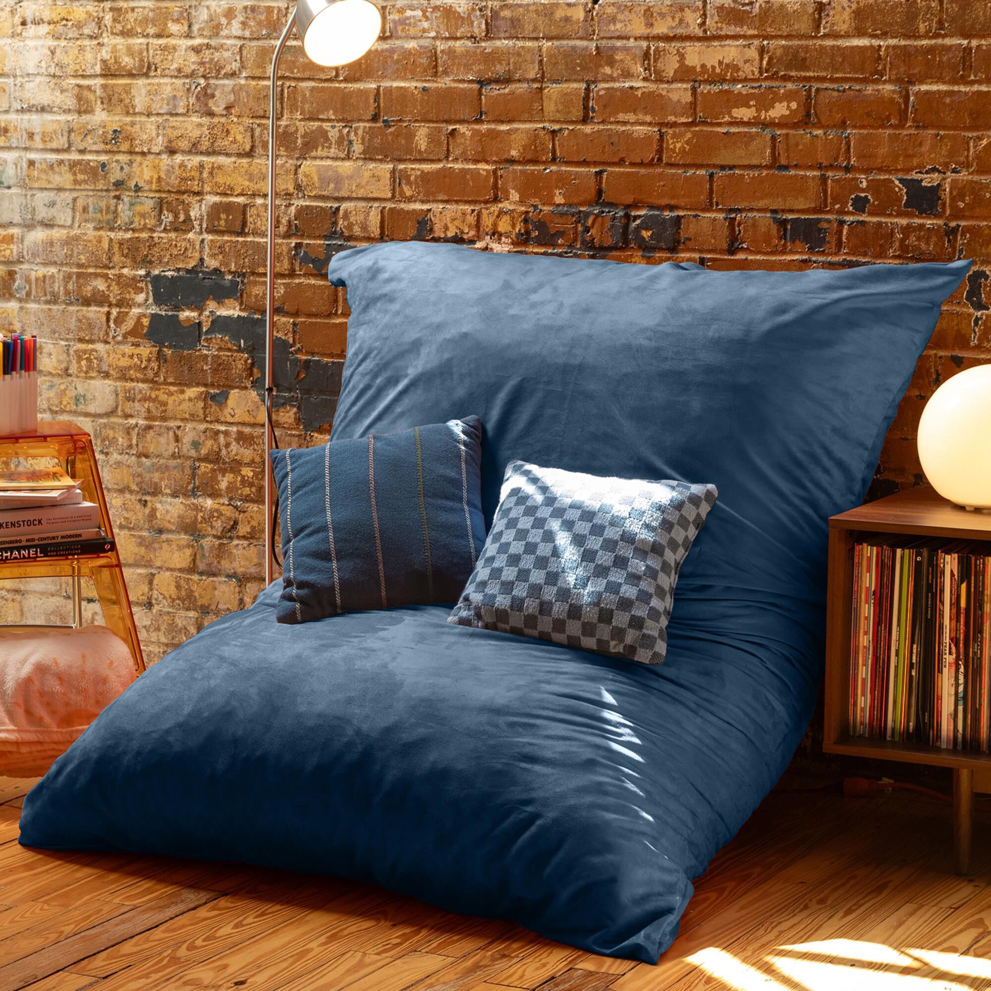 Jaxx 5.5' Pillow Bean Bag Pillow in Navy