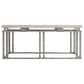 Bernhardt Riverton 40" Cocktail Table in Honed Bianco Travertine and Silver, , large