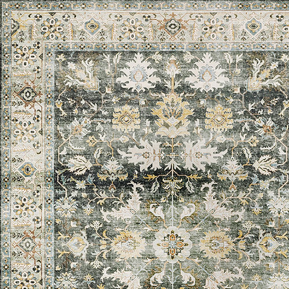 Oriental Weavers Charleston Floral 2&#39; x 3&#39; Charcoal Area Rug, , large