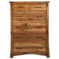 Briarwood LLC Jack and Jill 6 Drawer Chest in Rustic Hickory Cappuccino, , large